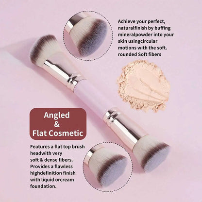 4pcs Basic Makeup Brushes Set With Box Dual-ended Foundations Powder