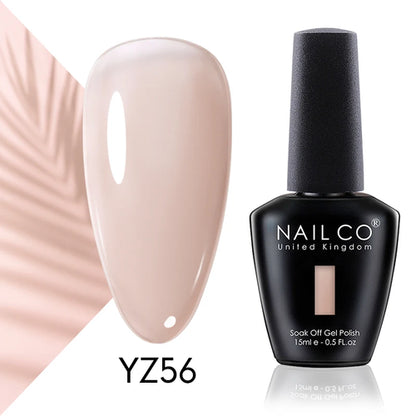 NAILCO 15ml Translucent Color Gel Nail Polish Vernis Semi Permanent UV
