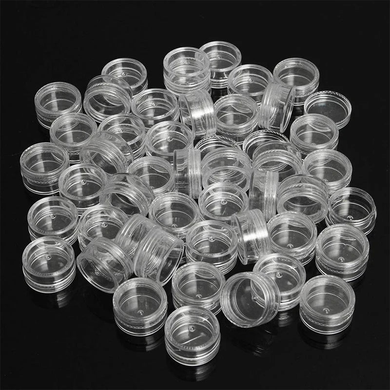 50pcs 5g Sample Clear Cream Jar Mini Cosmetic Bottles Containers