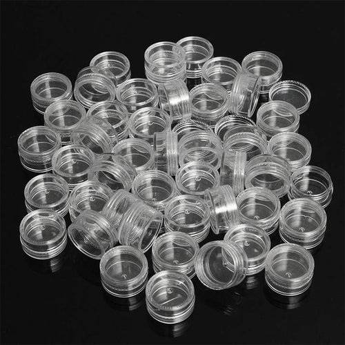 50pcs 5g Sample Clear Cream Jar Mini Cosmetic Bottles Containers