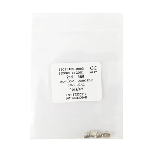 10pcs/Pack Dental Orthodontic Lingual Button Bottom Bondable Metal