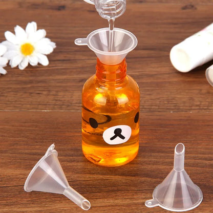 10Pcs Mini Funnel Filling Empty Bottle Packing Tool For Travel Plastic