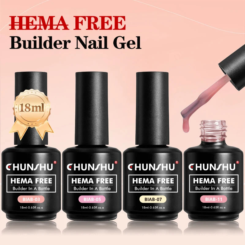 CHUNSHU Hema FREE Construction UV Gel 18ml Builder Nail Gel In A