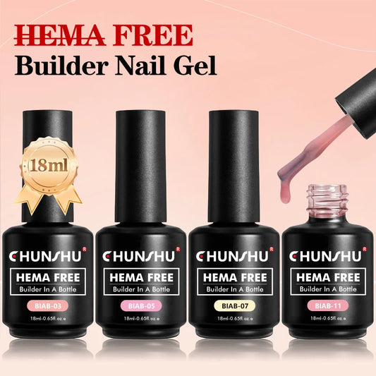 CHUNSHU Hema FREE Construction UV Gel 18ml Builder Nail Gel In A
