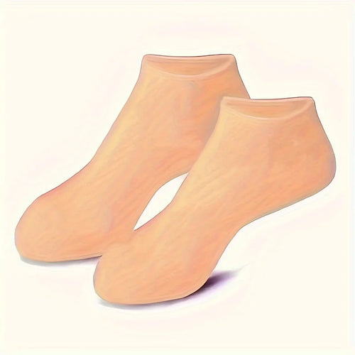 2 Pack Moisturizing Silicone Gel Socks for Dry Cracked Feet Nourishing