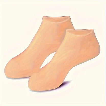 2 Pack Moisturizing Silicone Gel Socks for Dry Cracked Feet Nourishing