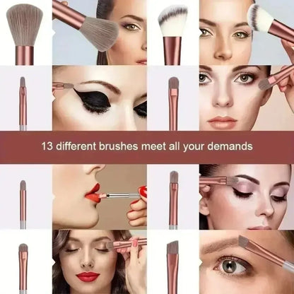 Makeup brush set, soft and fluffy, professional cosmetics foundation