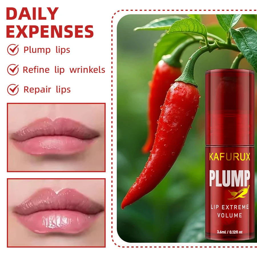 1PC Lip Plump Long Lasting Lip Oil Moisturizing Lip Gloss Serum