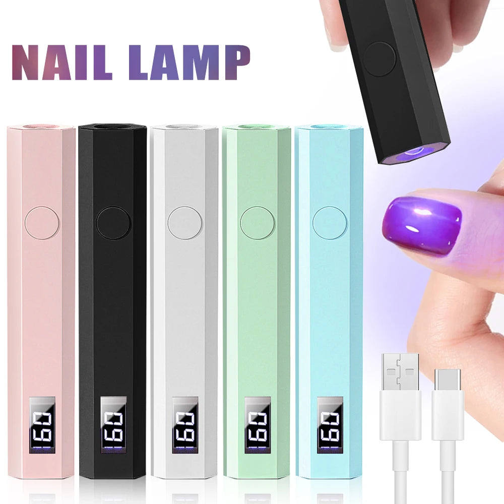 Timing Display Nail Lamp Portable Handheld Mini Family Quick Dry
