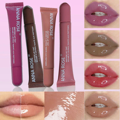 Miiror Glass Lip Glaze Jelly Oil: 1/4 Pcs Long Lasting Waterproof,