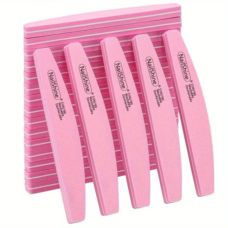 2/5/10PCS Professional Double-sided Nail File Block Colorful Sponge
