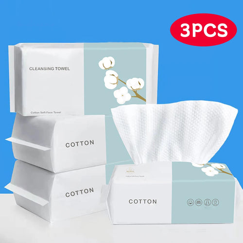 1/2/3 Pack Thickened Disposable Face Towel, Pearl Cotton, Wet And Dry,