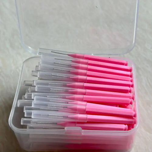 80Pcs/Box I-type Interdental Brush 0.6-1.5Mm Cleaning Between Teeth