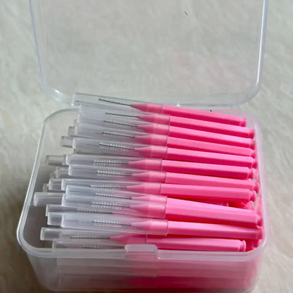 80Pcs/Box I-type Interdental Brush 0.6-1.5Mm Cleaning Between Teeth