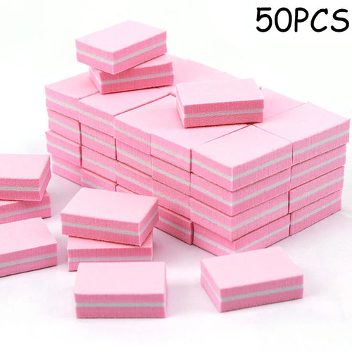50Pc Professional Mini Nails Art buffer File 100/180 Sandpaper