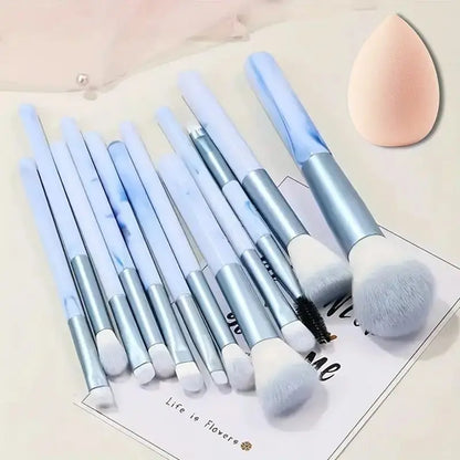 12PCS Makeup Brush Set Ultra Soft Powder Makeup Tools Beginner Point
