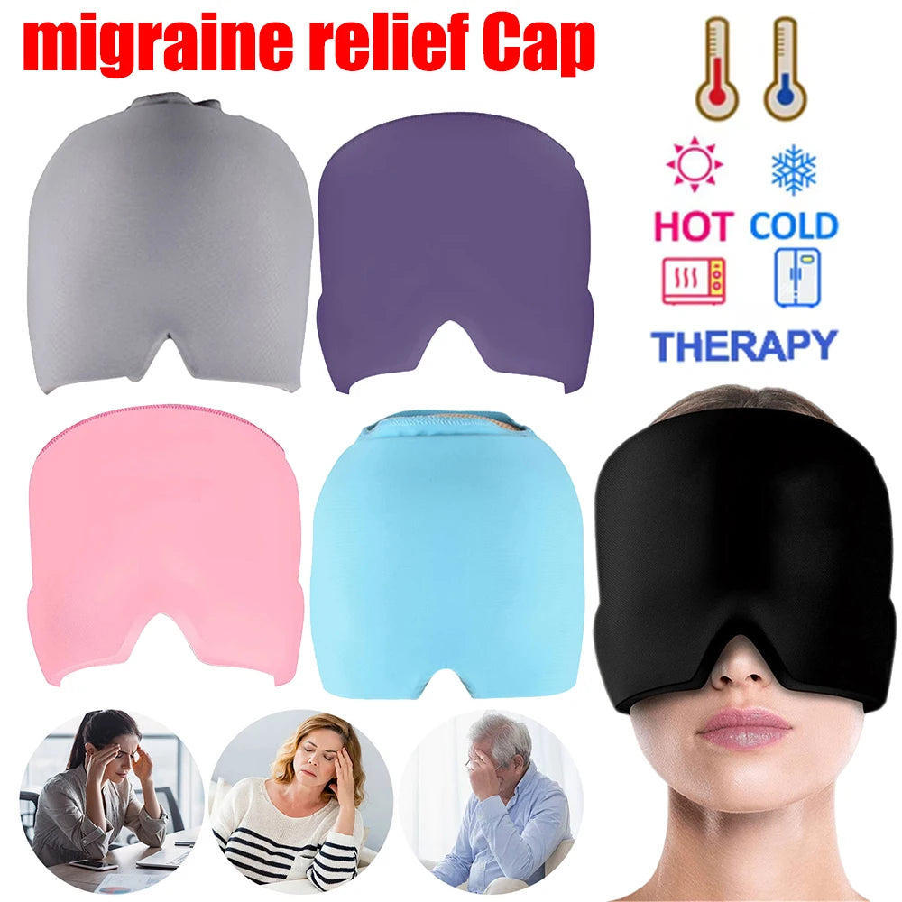 Relief Headgear Migraine Relief Cap Gel Ice Cap Cold Compress Therapy