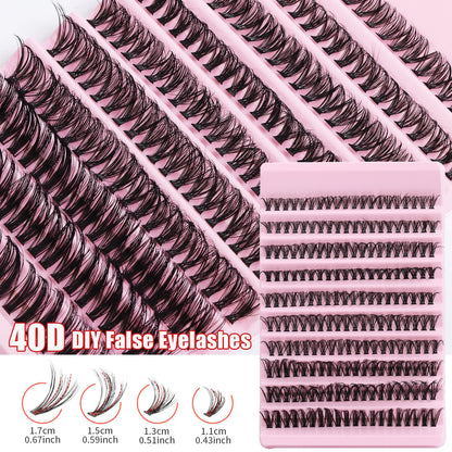 MJ Individual Lashes 8-16mm 200pcs Cluster Lashes Natural Look Mixed