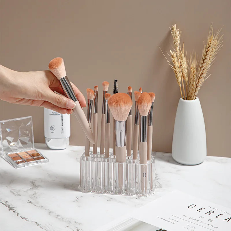 26 Holes Acrylic Nail Brushes Organizer Nail Art Kit Storage Tools