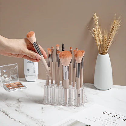 26 Holes Acrylic Nail Brushes Organizer Nail Art Kit Storage Tools
