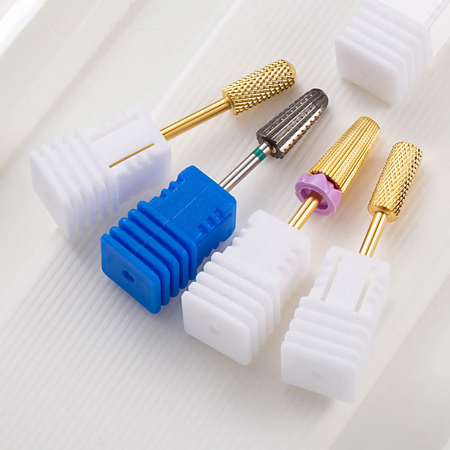 5 In 1 Tungsten Carbid Nail Drill Bits Milling Cutter For Remove Nail