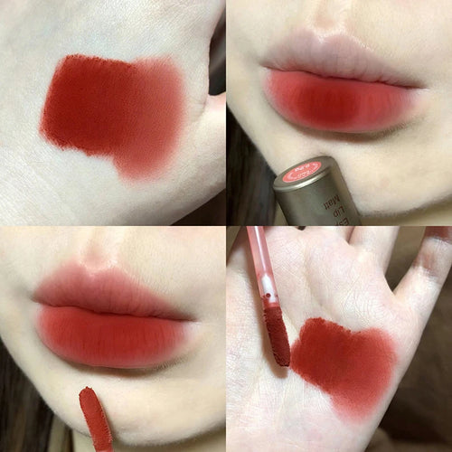Single Velvet Matte Mist Lip Gloss,Waterproof Non-Stick Cup Lip Glaze