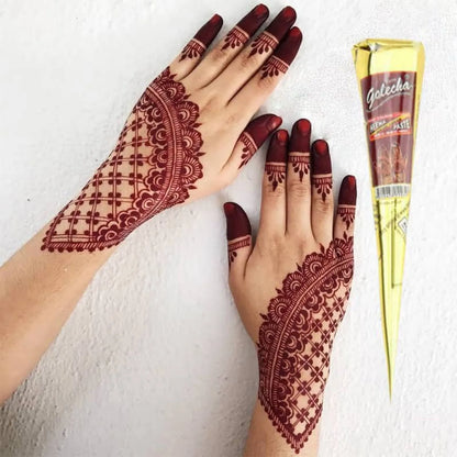 1/3/12pcs henna, brown, black, red, henna, temporary henna