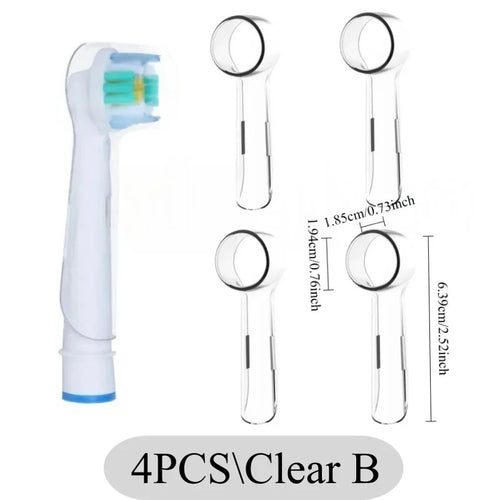 2-8Pcs Colors Toothbrush Dustproof Covers Caps Compatible with Braun