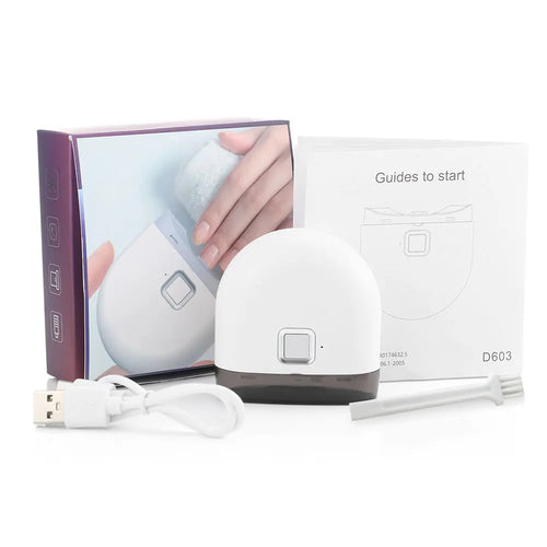 Electric Nail Clipper With LED Light Automatic Nail Polishing Grinder