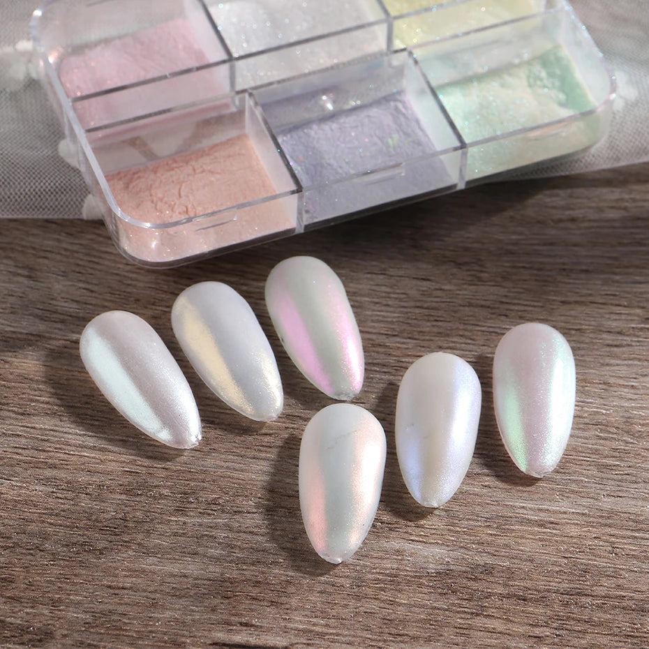 Moonlight Mirror Nails Powder Metallic Chrome Effect Pigments Gel