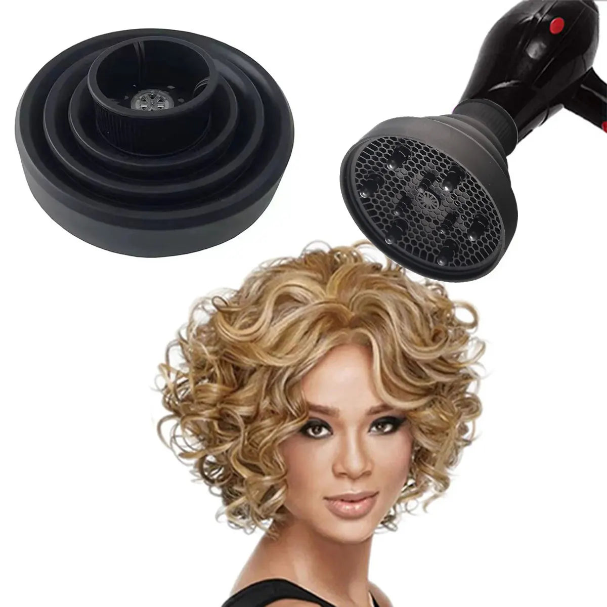 Salon Tool Universal Silicone Hairdryer Diffuser Cover Adjustable