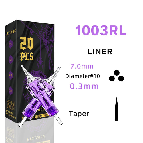 LASTJUDG Tattoo Needles 20PCS Disposable Tattoo Needles RL RS M1 RM