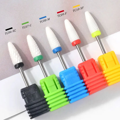 Ceramic Nail Drill Bits Milling Cutter Nail Files Grinding Head