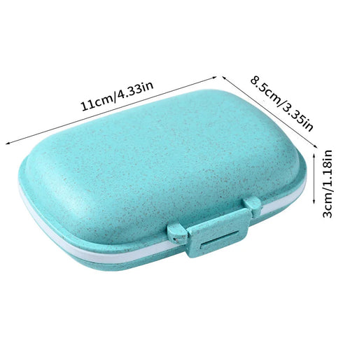 8 Grids Mini Pill Case Plastic Travel Medicine Box Cute Small Tablet
