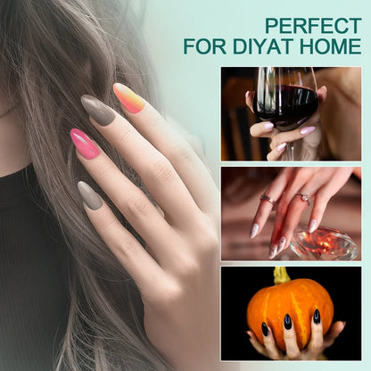 Nailpop 120pcs/box Gel X Nail Tips Medium Short Shape