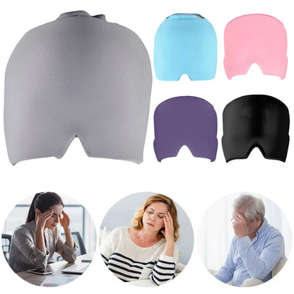 Relief Headgear Migraine Relief Cap Gel Ice Cap Cold Compress Therapy