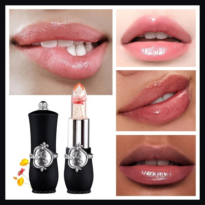 Flower Jelly Lipstick Set Temperature Change Moisturizer Flower Lip