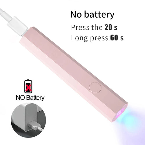 YIKOOLIN UV Light for Gel Nails Mini UV Nail Lamp Professional LED