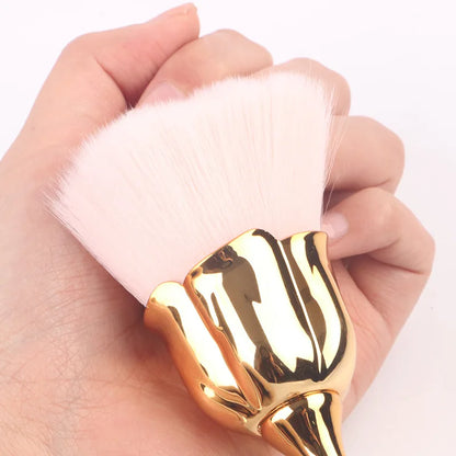 Pink Rose Soft Brush For Manicure Nail Art Dust Brush Nail Dust Brush