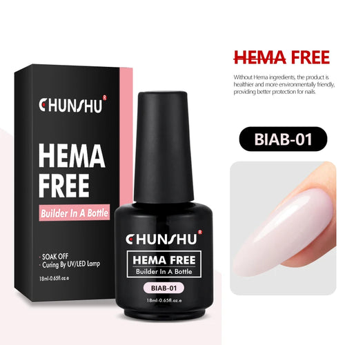 CHUNSHU Hema FREE Construction UV Gel 18ml Builder Nail Gel In A