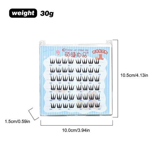 Ultra-thin Lashes Zero-touch False Eyelashes Natural Eyelash Clusters
