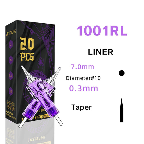 Tattoo Cartridge Needles 20Pcs LASTJUDG Tattoo Needles For Makeup