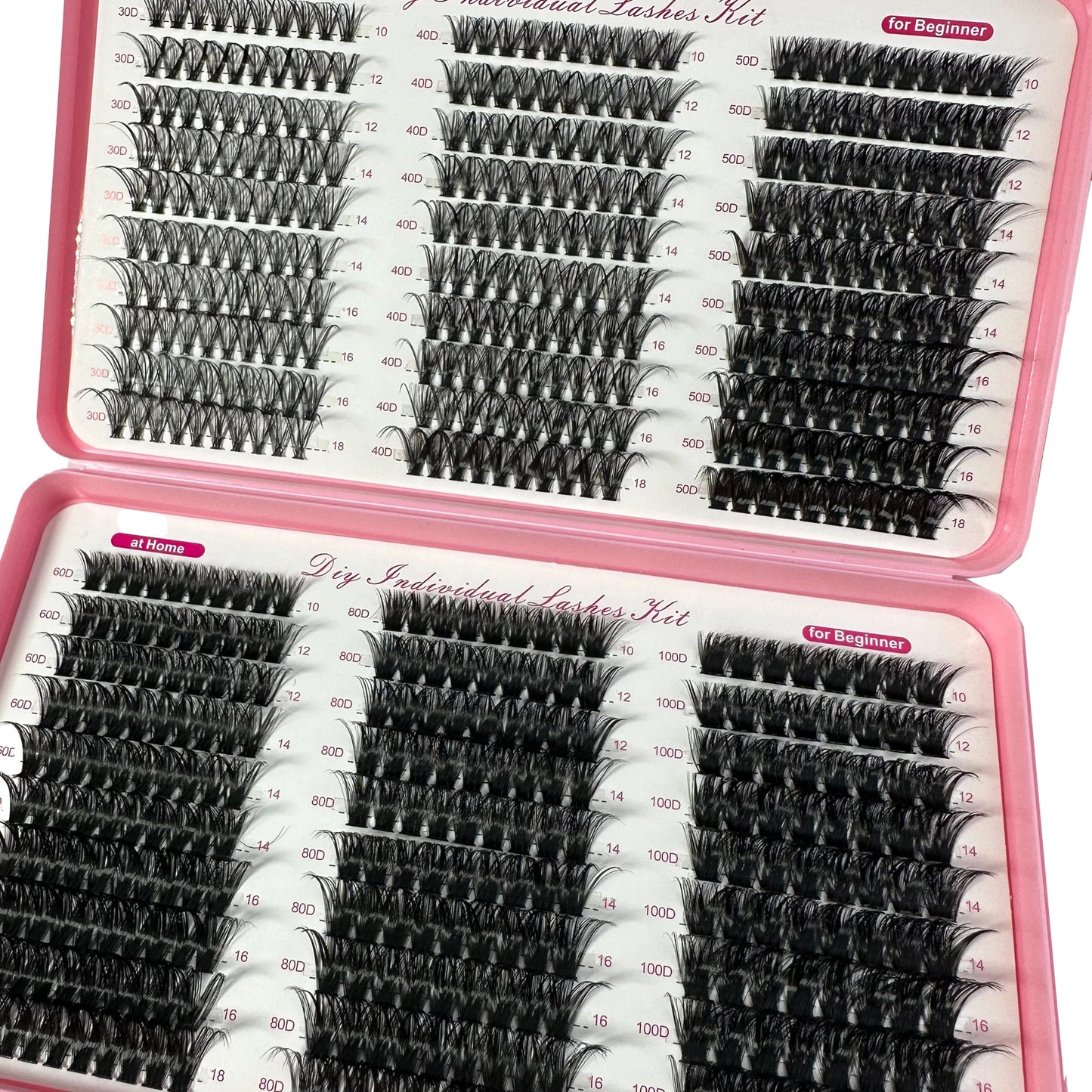 570/640pcs Individul Claster Eyeash Thick & Fluffy Extension 30D/100D