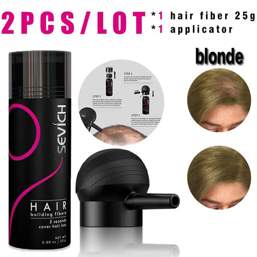 SEVICH Hair Building Fiber Set Cover Sparse Hair Or Bald Spots Hair