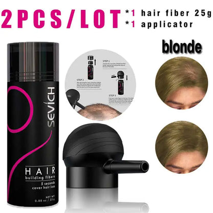 SEVICH Hair Building Fiber Set Cover Sparse Hair Or Bald Spots Hair