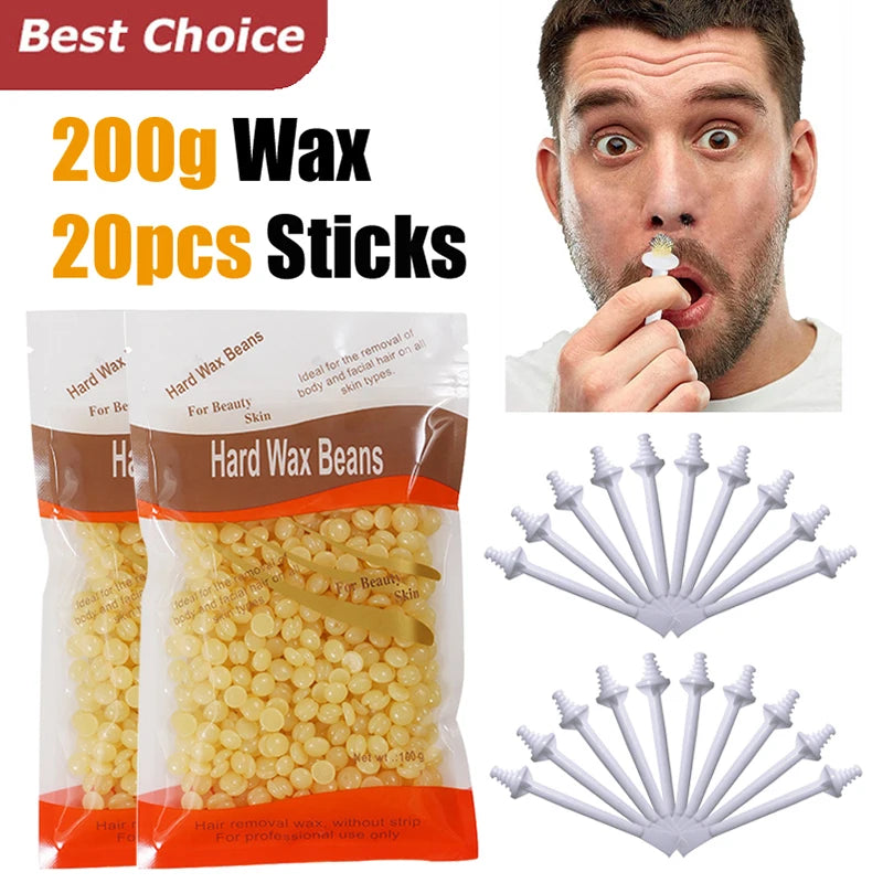 Nose Wax Kit | There are Wax and Applicators | Hair Removal Kit for
