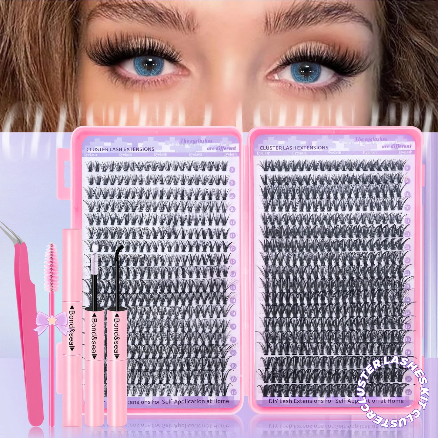 720/200pcs eyelash Extension Kit Fluffy Eyelash Extension kit with
