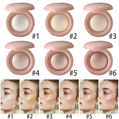 Long-lasting waterproof fine shimmer highlighter, natural glossy