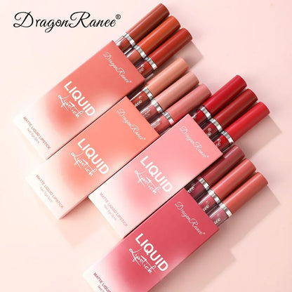 3 PCS Liquid Lipsticks Set Long Lasting Make Up For Women Korean
