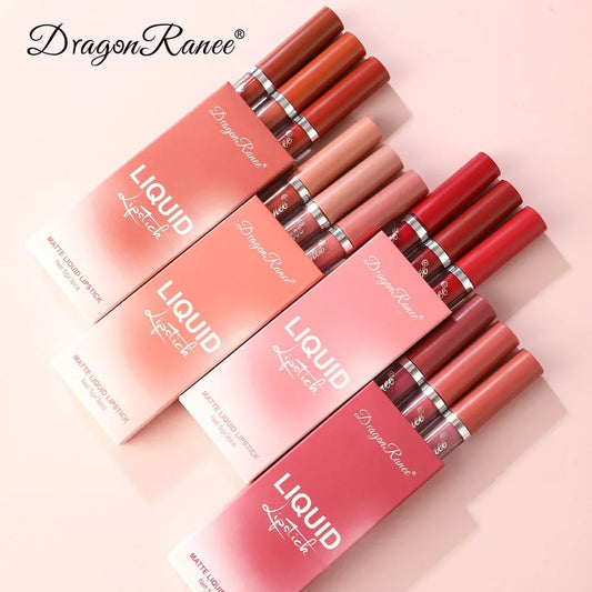 3 PCS Liquid Lipsticks Set Long Lasting Make Up For Women Korean